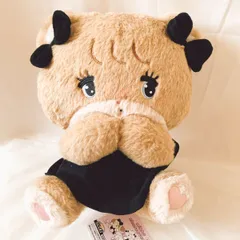 mikko characters BLACK RIBBON BIGぬいぐるみ ラテ　タグ付き　みっこ　プライズ　ブラックリボン
