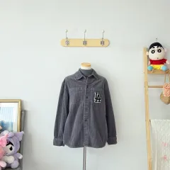 ヴィンテージ MLB グレー コーデュロイ シャツ