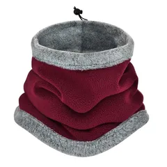 【新品】 [AOY] 【360°首元×軽くて暖かい！】ネックウォーマー ネックガード 冬 極めた暖かさ 防寒ネックウォーマー 調節コード付き ネック ゲーター スポーツ 通勤 通学 自転車 バイク スキー スノボ スポーツ (ワイン)