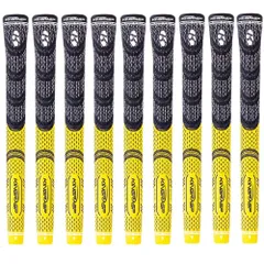 【交換ツール付き】ゴルフグリップ 滑り止め ラバー 多色 バックラインなし スタンダードサイズ 無料テープ付き 9本セット