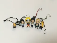 まとめ) NARUTO -ナルト- 旧フィギュアキーホルダー ストラップ うちは サスケ、デイダラ、日向、綱手