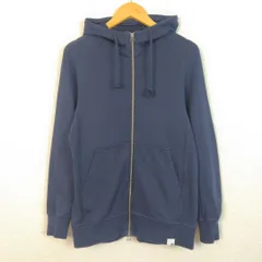 adidas Originals アディダスオリジナルス スウェット パーカー フルジップ ロゴ刺繍 ネイビー Mサイズ レディース 古着 ストリート スポーツMIX