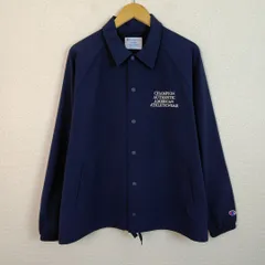Champion チャンピオン コーチジャケット ロゴプリント ネイビー Mサイズ メンズ 古着 ストリート アメカジ　シティーボーイ　ブルゾン