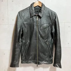 JACKROSE ジャックローズ レザー ジャケット 羊革 ラムレザー シープスキン 本革 リアルレザー ライダース アウター S相当 ブラック 黒 Y2K お兄 メンズ SG386-8