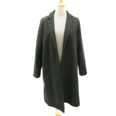 ザラ ZARA チェスターコート ロング丈 前開き L モスグリーン /YK4