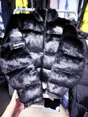 Supreme THE NORTH FACE ザノースフェイス ファー ジャケット ブラック