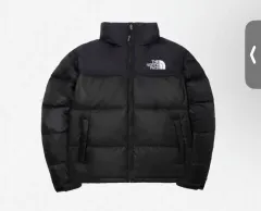 M ノースフェイスマットブラック艶なし黒ヌプシダウンジャケットNUPTSE