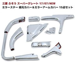 17スーパーグレート 前期用アドブルータンクカバー鏡面&鱗コンビ