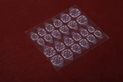 【新着商品】ネイル両面接着剤 ネイルチップ用粘着グミ 推奨超強力両面テープ ネイル 両面テープ付きマニキュアチップ 両面テープ つけ爪用 両面ゲル スリット付き 10枚セット