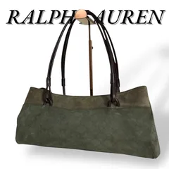 極美品　RALPH LAUREN　462　ハンドバッグ　スエード　レザー　ブラウン系