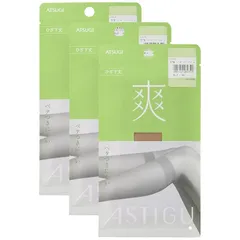 【新品】 [アツギ] ASTIGU（アスティーグ）【爽】 ストッキング ベタつきにくい ひざ下丈 ＜3足セット＞
