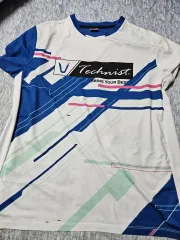 メンズ110 機能性 半袖 Tシャツ ブルー/白 Technist YONEX ヨネックス バドミントン