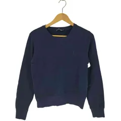 ラルフローレン RALPH LAUREN ポニー刺繍 クルーネック プルオーバー スウェット 前Vガゼット レディース import：M のサムネイル