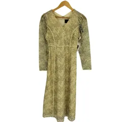 ラグナムーン LAGUNAMOON 23SS ドレス LADYレースプリントワンピース レディース JPN：S 