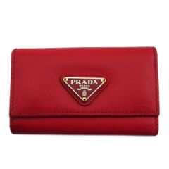 超お買い得⭐︎新品 PRADA サフィアーノキーケース6連 レッド リボン