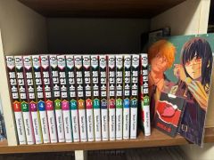 チェンソーマン 漫画 1 - 19 巻 初回版特典 書店特典 """ ( """ 18 x )