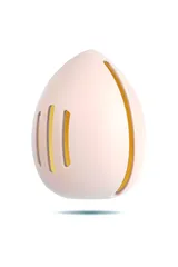 メイクスポンジケース ドロップ型 高通気性 360°防塵 メイクスポンジホルダー 持ち運び シリコン 様々な化粧スポンジ適用 パフケース 旅行用 自宅保管用 誕生日 プレゼントに最適 B21 （ベージュ）