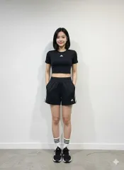 アディダス ランニング ハーフパンツ ブラック_ホチン73