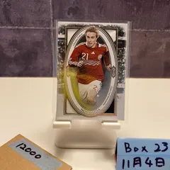 2020 Futera Christian Eriksen 07/24 Tottenham Hotspur Game-used ジャージ, Nostalgia Futera Unique カード