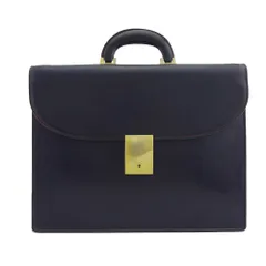 【最大30％OFF★ウィンターセール】キタムラ Kitamura ビジネスバッグ カラーステッチ ネイビー ブラック レディース 中古