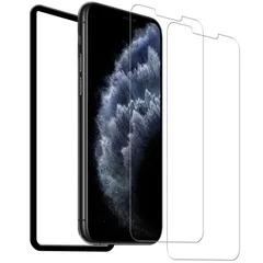 【数量限定】用【ガラスフィルム(2枚) Max +ガイド枠付き】強化 Pro 硬度9H iPhone11 液晶 対応 保護 国産硝子素材製 フィルム