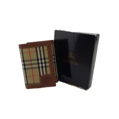 【最大30％OFF】バーバリー BURBERRY 札入れ ノバチェック ブラウン×ノバチェック（ベージュ×ブラック×ホワイト×レッド） レディース 中古