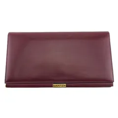 【最大30％OFF★ウィンターセール】ランバン LANVIN クラッチバッグ ボルドー×ゴールド レディース 中古