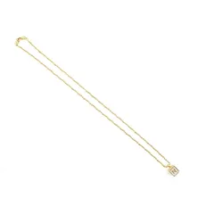 【最大30％OFF★ウィンターセール】ニナリッチ NINA RICCI ネックレス ロゴキューブ フレンチロープチェーン スクリューチェーン ゴールド レディース 中古