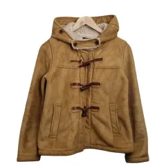 CIAOPANIC チャオパニック キャメル ダッフル ムートン コート F フード ダッフル