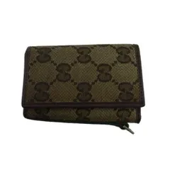 【最大30％OFF】グッチ GUCCI キーケース ＧＧキャンバス シェリーライン ベージュ×ブラウン系 レディース 中古