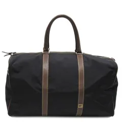 【最大30％OFF】ダンヒル Dunhill ボストンバッグ ロゴプレート ブラック ブラウン レディース 中古