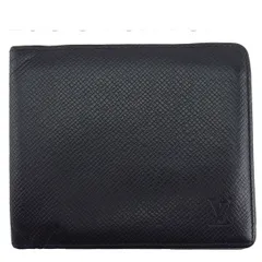 【最大30％OFF】ルイ・ヴィトン LOUIS VUITTON 札入れ タイガ ポルトビエカルトクレディ ブラック レディース 中古