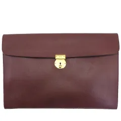 【最大30％OFF★ウィンターセール】グッチ GUCCI ビジネスバッグ ロゴプレート オールドグッチ ブラウン レディース 中古