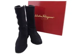 【最大30％OFF】サルヴァトーレフェラガモ Salvatore Ferragamo ブーツ NERO レディース 中古