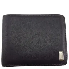 【最大30％OFF★ウィンターセール】ダンヒル Dunhill 二つ折り財布 サイドカー ロゴプレート ブラウン レディース 中古