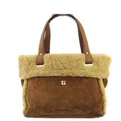 【最大30％OFF】ケイトスペード Kate Spade トートバッグ ムートン ノエルマーク ブラウン ベージュ レディース 中古