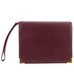 【最大30％OFF★ウィンターセール】カルティエ CARTIER クラッチバッグ マストライン ボルドー レディース 中古