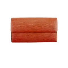 【最大30％OFF】ルイ・ヴィトン LOUIS VUITTON 長財布 エピ ポシェットポルトモネクレディ ブラウン ゴールド レディース 中古