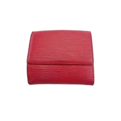 【最大30％OFF】ルイ・ヴィトン LOUIS VUITTON 二つ折り財布 エピ ポルトモネビエカルトクレディ レッド レディース 中古