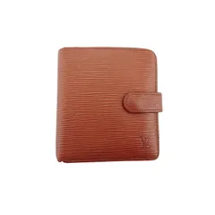 【最大30％OFF★ウィンターセール】ルイ・ヴィトン LOUIS VUITTON 二つ折り財布 エピ ポルトビエコンパクト ブラウン レディース 中古