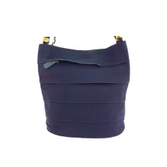 【最大30％OFF】サルヴァトーレフェラガモ Salvatore Ferragamo ショルダーバッグ ヴァラチェーン ティアード ネイビー ゴールド レディース 中古