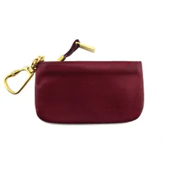 【最大30％OFF】ロエベ LOEWE コインケース アナグラム レッド ゴールド レディース 中古