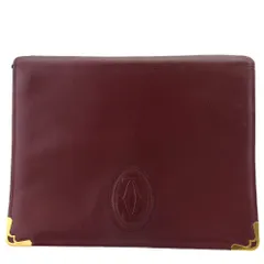 【最大30％OFF】カルティエ CARTIER クラッチバッグ マストライン ボルドー ゴールド レディース 中古
