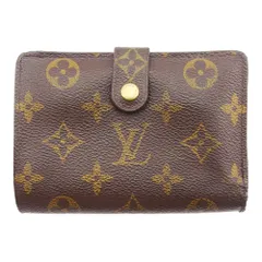 【最大30％OFF】ルイ・ヴィトン LOUIS VUITTON 二つ折り財布 モノグラム ポルトモネビエヴィエノワ ブラウン ベージュ ゴールド レディース 中古