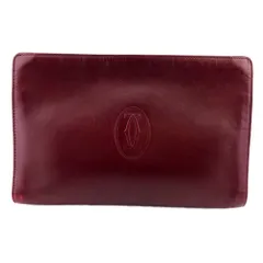 【最大30％OFF★ウィンターセール】カルティエ CARTIER クラッチバッグ マストライン ボルドー ゴールド レディース 中古