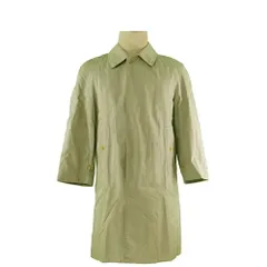 【最大30％OFF】バーバリー BURBERRY トレンチコート ステンカラー ライナー付き シングル グリーン レディース 中古