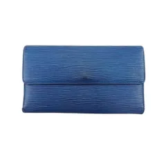 【最大30％OFF★ウィンターセール】ルイ・ヴィトン LOUIS VUITTON 長財布 エピ ポルトトレゾールインターナショナル ブルー レディース 中古