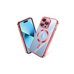 iPhone 14 Pro Max ケース MagSafe対応 クリア メッキ加工 アイフォン14ProMax スマホケース 耐衝撃 TPU ワイヤレス充電対応 いpほね 14 pro max カバー ストラップホール付き 薄型 透明 超軽量 黄ばみにくい 柔