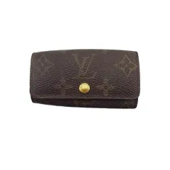 【最大30％OFF★ウィンターセール】ルイ・ヴィトン LOUIS VUITTON キーケース モノグラム ミュルティクレ4 ブラウン ベージュ ゴールド レディース 中古