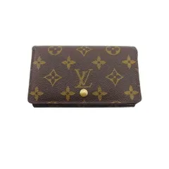 【最大30％OFF】ルイ・ヴィトン LOUIS VUITTON 長財布 モノグラム ポルトモネビエトレゾール ブラウン ベージュ ゴールド レディース 中古